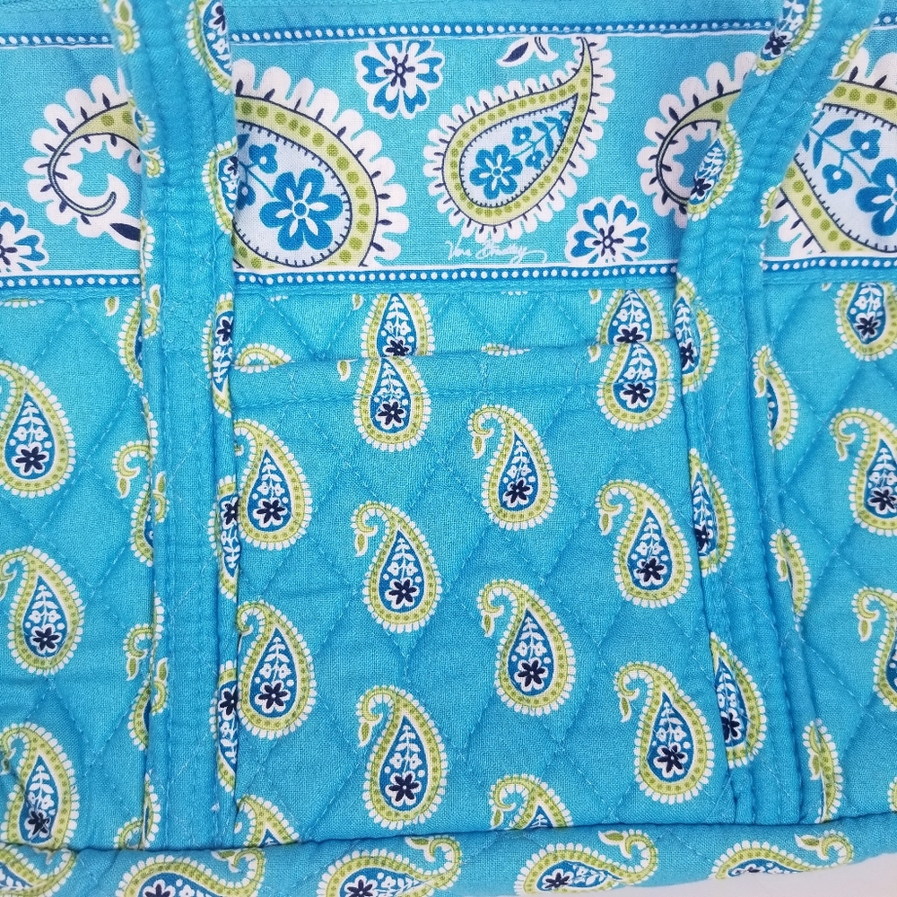 2 Vera Bradley Bags; 1 Blue Paisley Mini Tote Bag + 1 Frannie Lilli Bell Bag - Picture 5 of 15